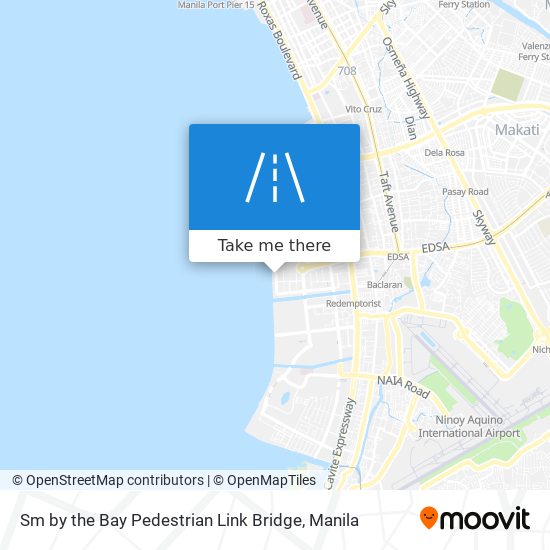 Sm by the Bay Pedestrian Link Bridge map