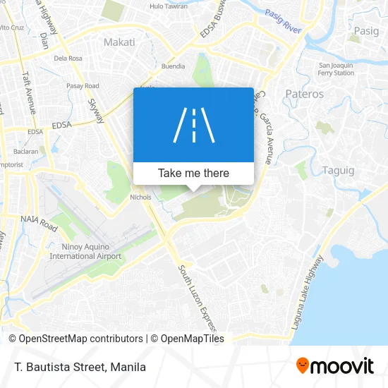 T. Bautista Street map