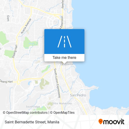 Saint Bernadette Street map