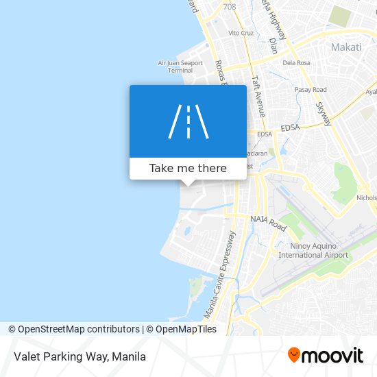 Valet Parking Way map