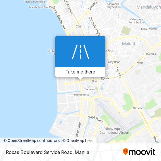 Roxas Boulevard Service Road map