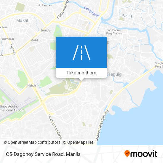 C5-Dagohoy Service Road map