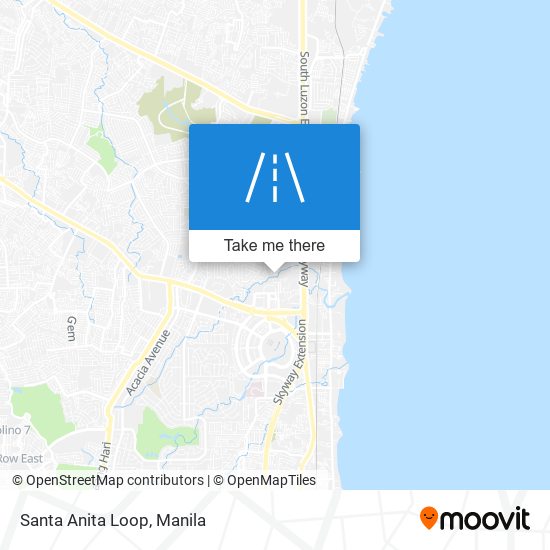 Santa Anita Loop map