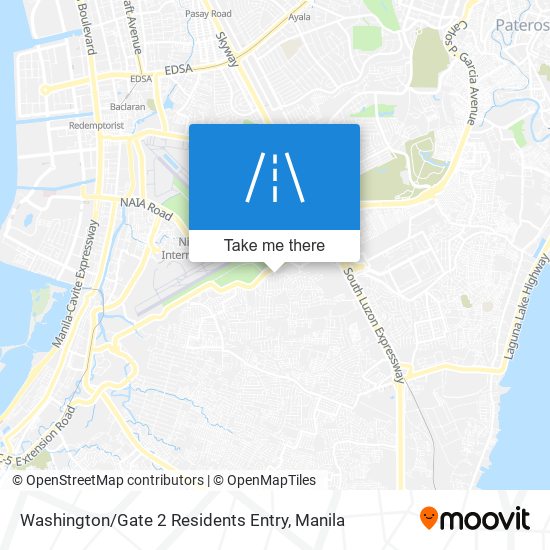 Washington / Gate 2 Residents Entry map