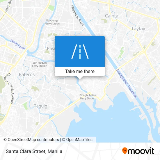 Santa Clara Street map