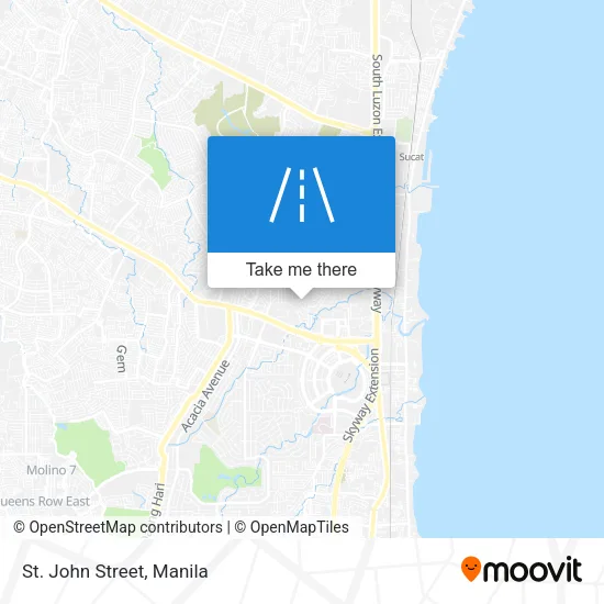 St. John Street map
