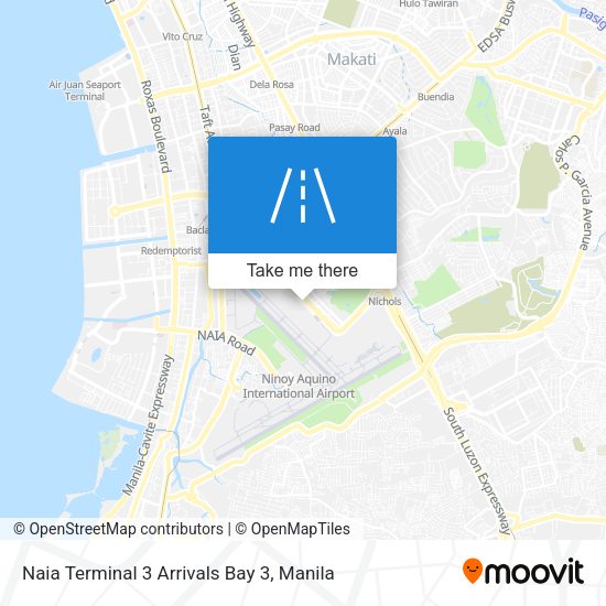 Naia Terminal 3 Arrivals Bay 3 map