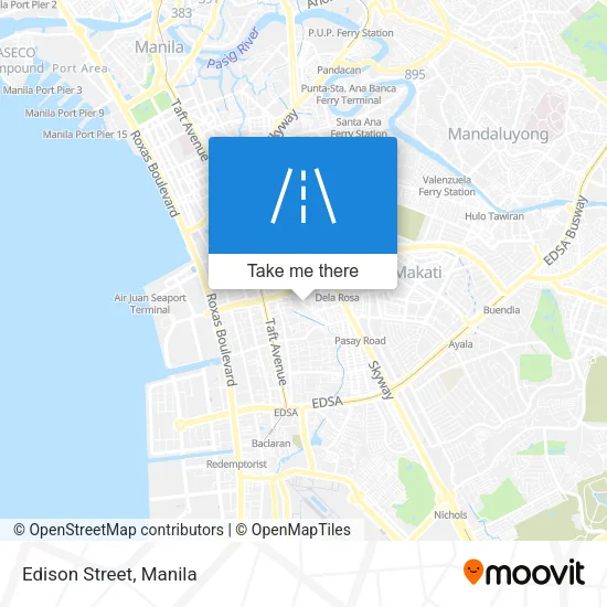 Edison Street map
