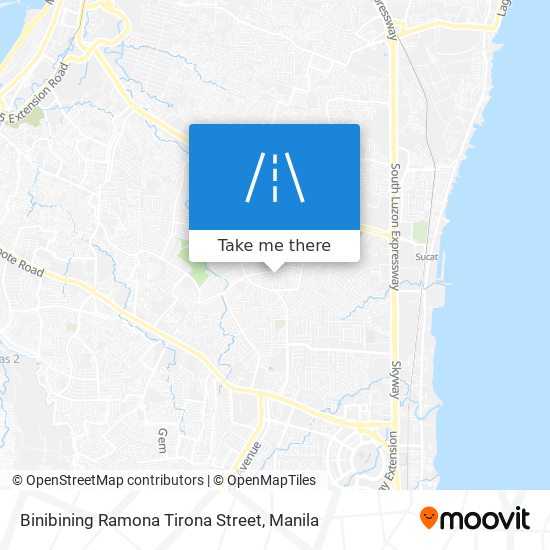 Binibining Ramona Tirona Street map