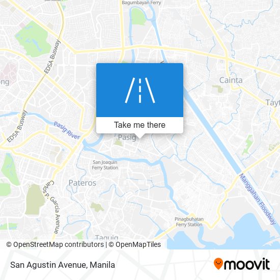 San Agustin Avenue map