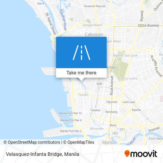 Velasquez-Infanta Bridge map