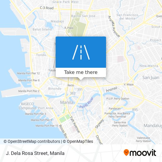 J. Dela Rosa Street map