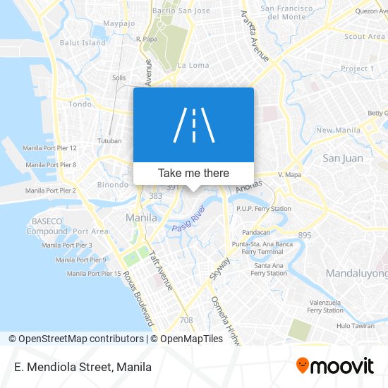 E. Mendiola Street map