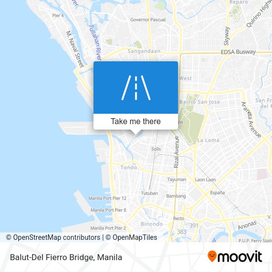 Balut-Del Fierro Bridge map