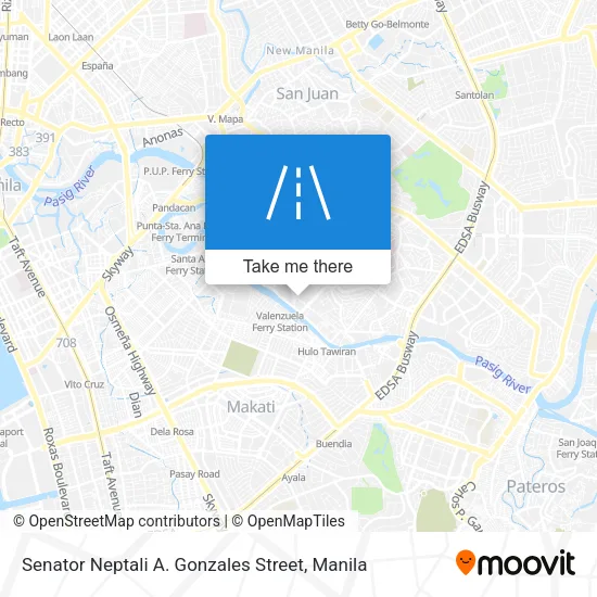 Senator Neptali A. Gonzales Street map
