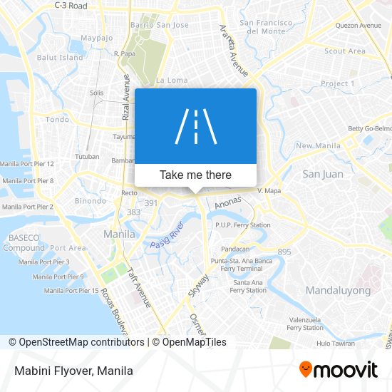 Mabini Flyover map