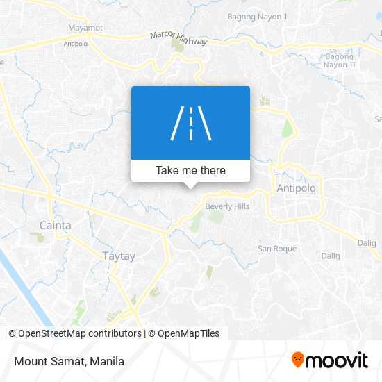 Mount Samat map