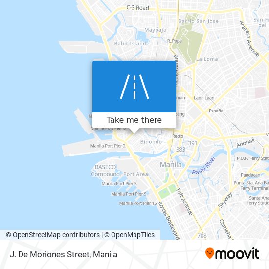 J. De Moriones Street map