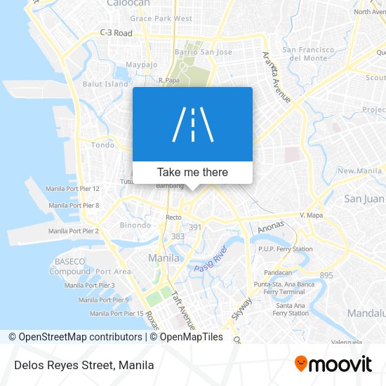 Delos Reyes Street map