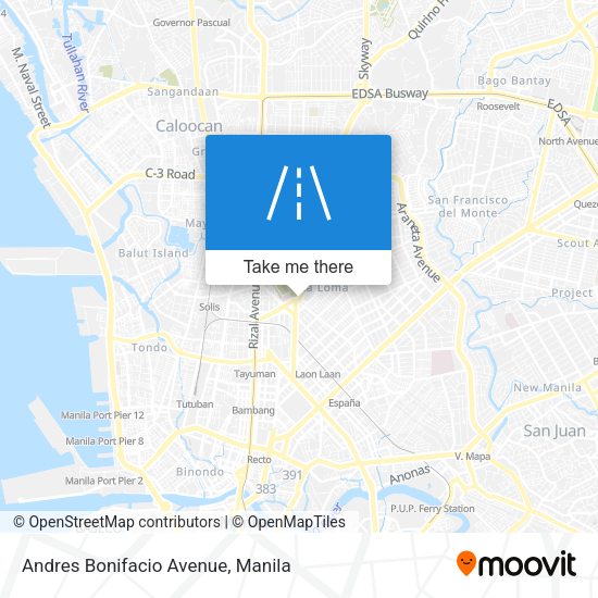 Andres Bonifacio Avenue map