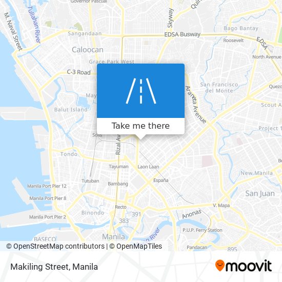 Makiling Street map