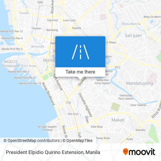 President Elpidio Quirino Extension map
