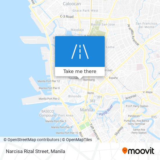 Narcisa Rizal Street map