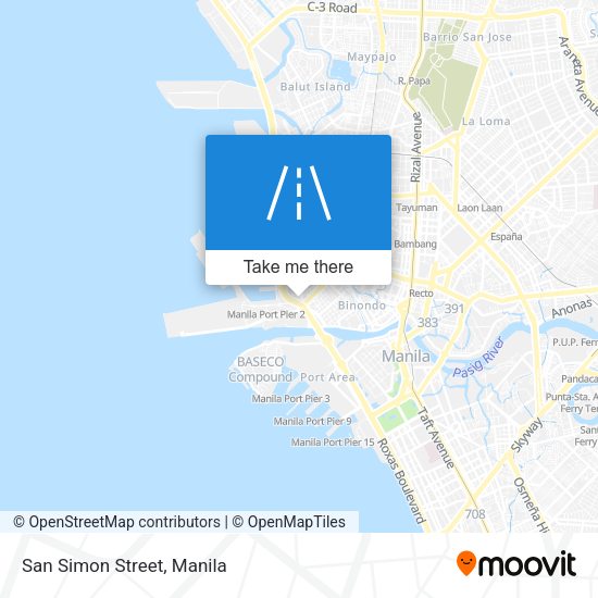 San Simon Street map