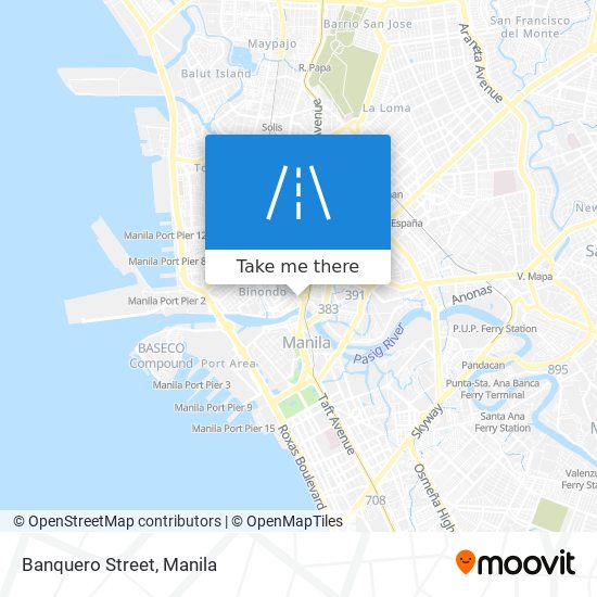 Banquero Street map