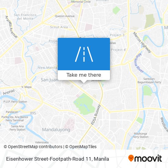 Eisenhower Street-Footpath-Road 11 map