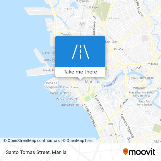 Santo Tomas Street map