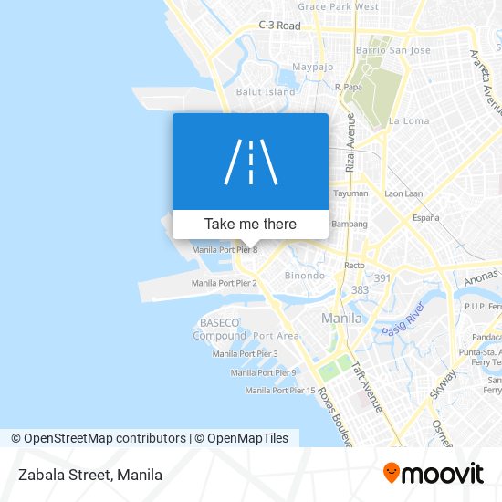 Zabala Street map