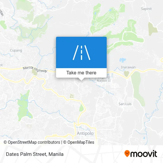 Dates Palm Street map