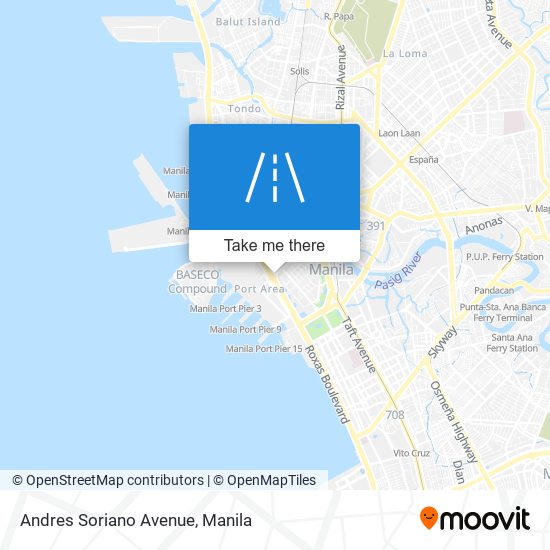 Andres Soriano Avenue map