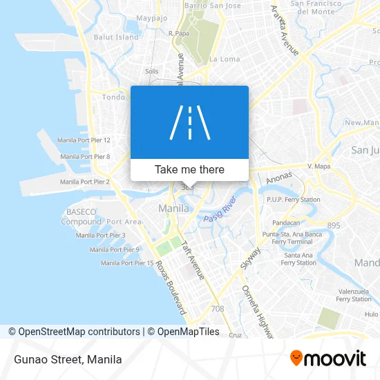 Gunao Street map