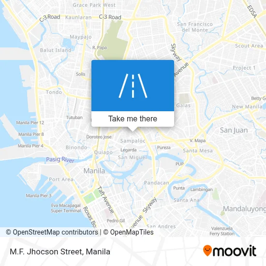 M.F. Jhocson Street map