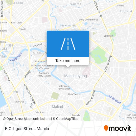 F. Ortigas Street map