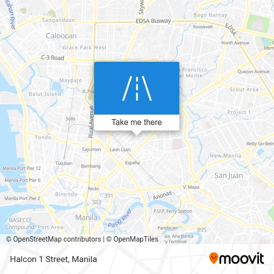 Halcon 1 Street map