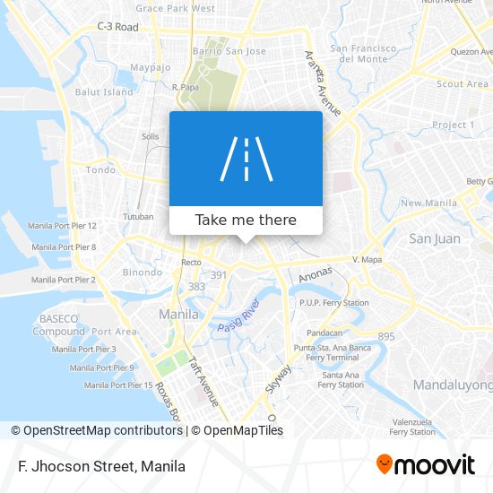 F. Jhocson Street map