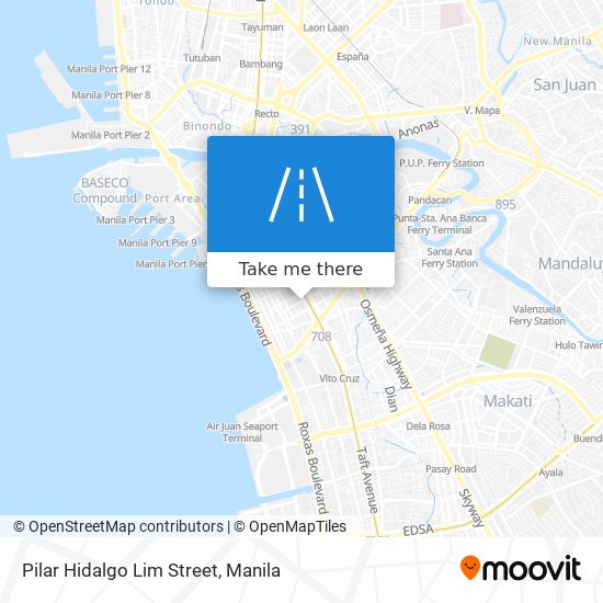Pilar Hidalgo Lim Street map