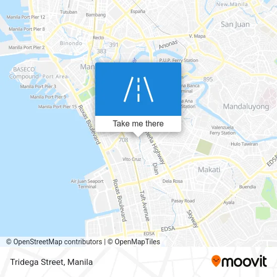 Tridega Street map