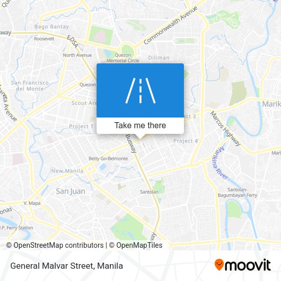 General Malvar Street map
