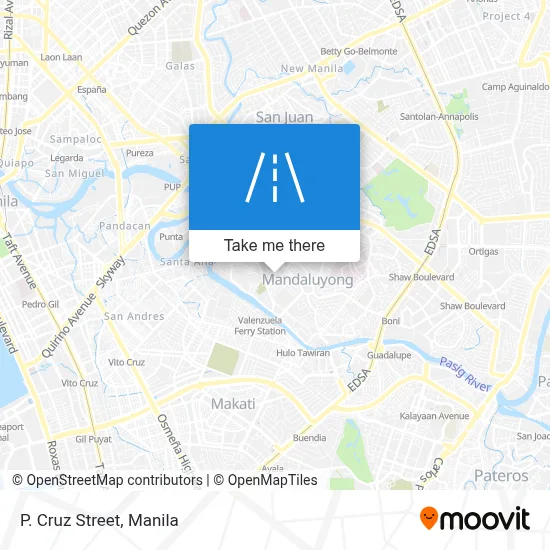 P. Cruz Street map