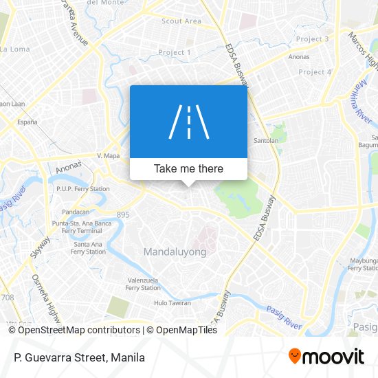 P. Guevarra Street map