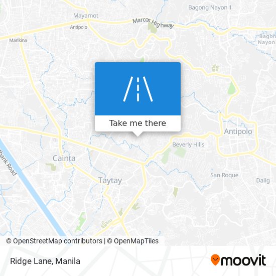 Ridge Lane map