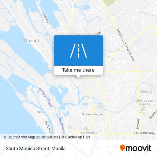 Santa Monica Street map