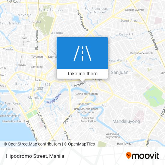 Hipodromo Street map