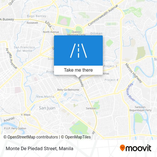 Monte De Piedad Street map