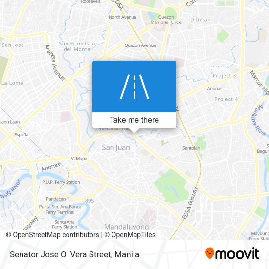 Senator Jose O. Vera Street map