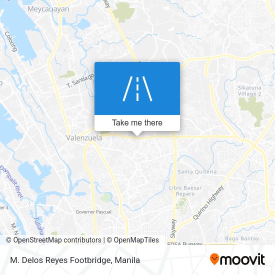M. Delos Reyes Footbridge map